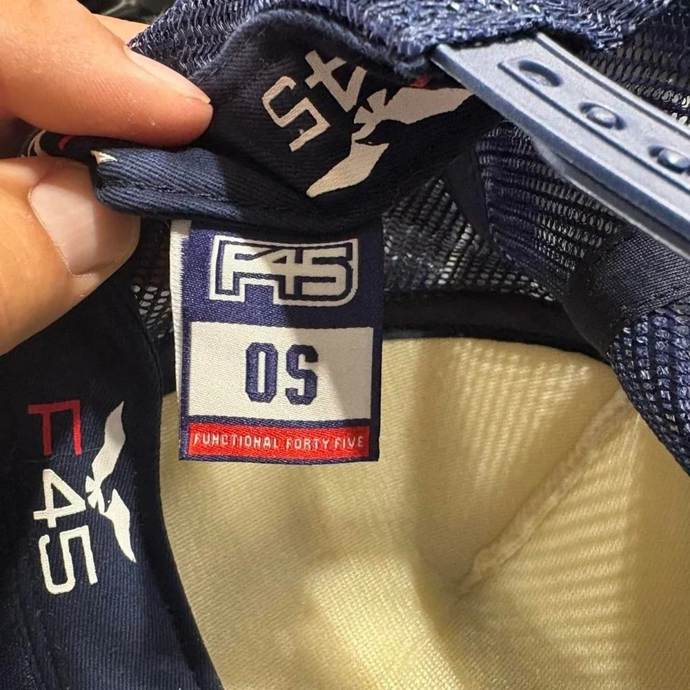F45 excellent condition foam trucker hat functional 45